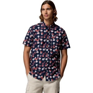 image:imageColumbia Rapid Rivers Printed Short Sleeve ShirtCollegiate NavyFloweret