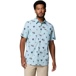 image:imageColumbia Rapid Rivers Printed Short Sleeve ShirtMarine LightMacaws