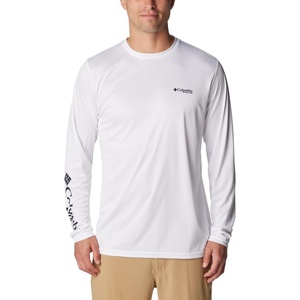 image:imageColumbia Terminal Tackle PFG Fins and Stripes Long SleeveWhiteFins  Stripes