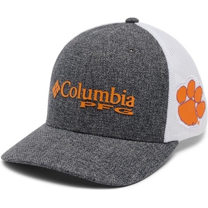 image:imageColumbia Unisex Collegiate PFG Mesh Snap Back Ball CapCle  Grill HeatherWhite