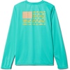 image:imageColumbia Youth Boys PFG Terminal Tackle Fish Flag Long Sleeve ShirtElectric TurquoiseSun Glow
