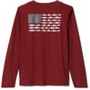 image:imageColumbia Youth Boys PFG Terminal Tackle Fish Flag Long Sleeve ShirtRed JasperCity Grey