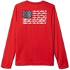 image:imageColumbia Youth Boys PFG Terminal Tackle Fish Flag Long Sleeve ShirtRed SparkWhite