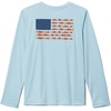image:imageColumbia Youth Boys PFG Terminal Tackle Fish Flag Long Sleeve ShirtSpring BlueIsland Orange