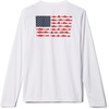 image:imageColumbia Youth Boys PFG Terminal Tackle Fish Flag Long Sleeve ShirtWhiteCollegiate Navy