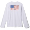image:imageColumbia Youth Boys PFG Terminal Tackle Fish Flag Long Sleeve ShirtWhiteFaded Peach