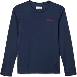 image:imageColumbia Youth Boys PFG Terminal Tackle Fish Flag Long Sleeve ShirtCollegiate NavyRed Spark