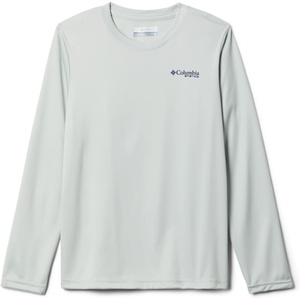 image:imageColumbia Youth Boys PFG Terminal Tackle Fish Flag Long Sleeve ShirtCool GreenCarbon
