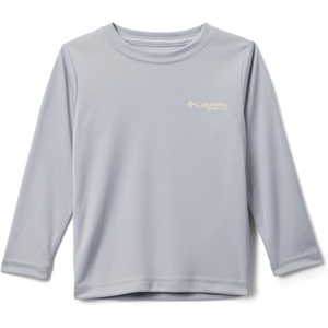 image:imageColumbia Youth Boys PFG Terminal Tackle Fish Flag Long Sleeve ShirtCool GreyCrushed Blue Trout  Flies