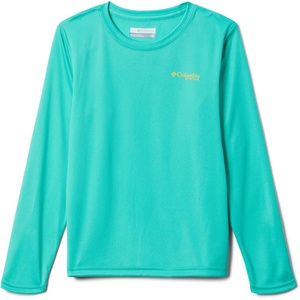 image:imageColumbia Youth Boys PFG Terminal Tackle Fish Flag Long Sleeve ShirtElectric TurquoiseSun Glow