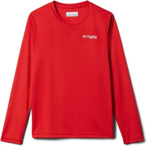image:imageColumbia Youth Boys PFG Terminal Tackle Fish Flag Long Sleeve ShirtRed SparkWhite