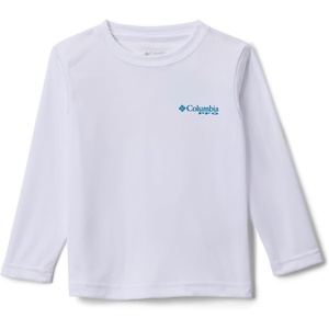 image:imageColumbia Youth Boys PFG Terminal Tackle Fish Flag Long Sleeve ShirtWhiteBlue Echo Fish Flag