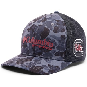 image:imageColumbia Unisex Collegiate PHG Camo Mesh Ball CapSc  Black Deltawoods Camo