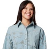 image:imageColumbia Womens Pfg Uncharted Fleece OvershirtCrushed Blue Uncharted Waters