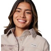 image:imageColumbia Womens Pfg Uncharted Fleece OvershirtCrushed Clay Uncharted Waters
