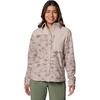 image:imageColumbia Womens Pfg Uncharted Fleece OvershirtCrushed Clay Uncharted Waters