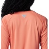 image:imageColumbia Womens Tidal Tee II Long Sleeve HoodieFaded PeachFaux Pink Logo