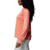 image:imageColumbia Womens Tidal Tee II Long Sleeve HoodieFaded PeachFaux Pink Logo