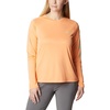image:imageColumbia Womens Tidal Tee II Long Sleeve HoodieBright Nectar  Mint Cay Logo