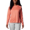 image:imageColumbia Womens Tidal Tee II Long Sleeve HoodieFaded PeachFaux Pink Logo